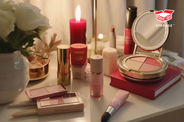 how to arrange cosmetics