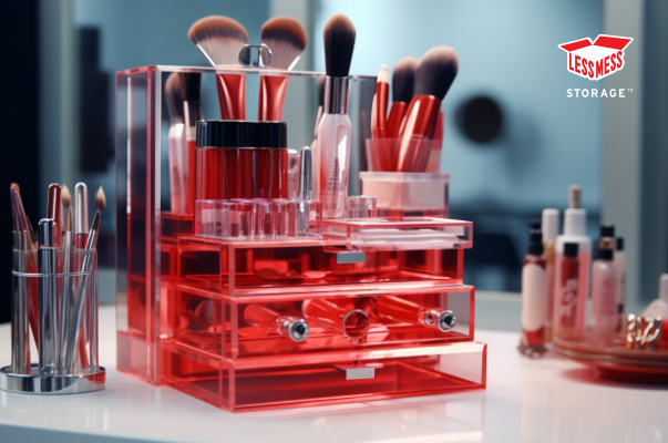 storage of makeup cosmetics