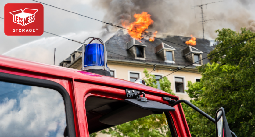 House fire. Where should we store the things that haven’t been damaged?